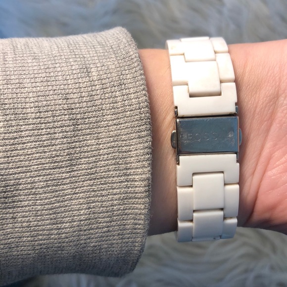 Fossil Watch White Gems Women’s [used] - Picture 5 of 8